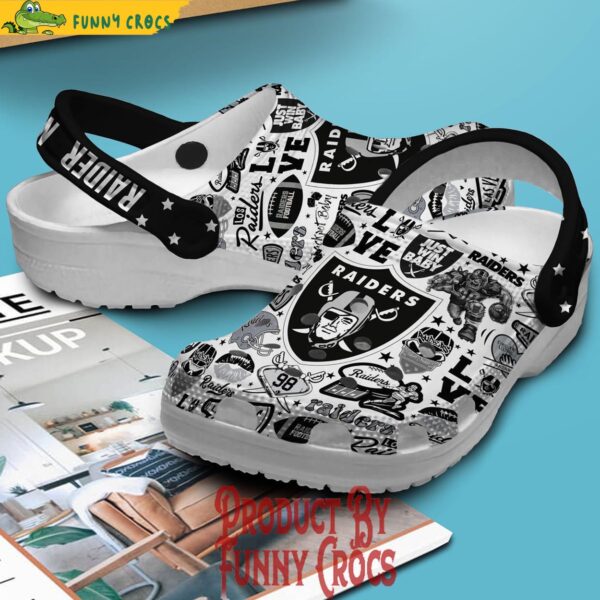 Las Vegas Raiders Nation Pattern Crocs 2.jpg