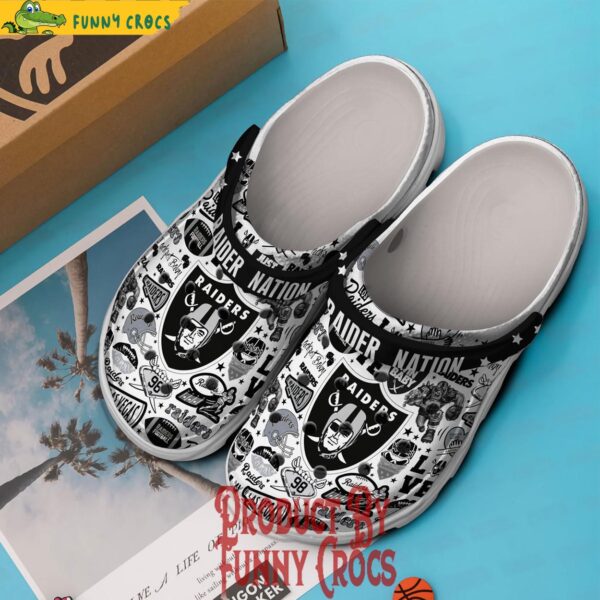 Las Vegas Raiders Nation Pattern Crocs 3.jpg