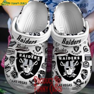 Las Vegas Raiders Raider Nation Mens Football Crocs Shoes 1.jpg