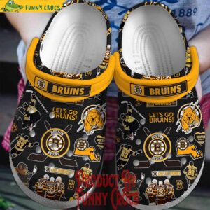 Lest Go Bruins Boston Bruins Ice Hockey Black Crocs 1.jpg