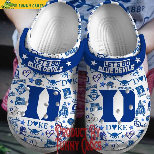 Lets Go Duke Blue Devils Football Crocs Shoes 1.jpg