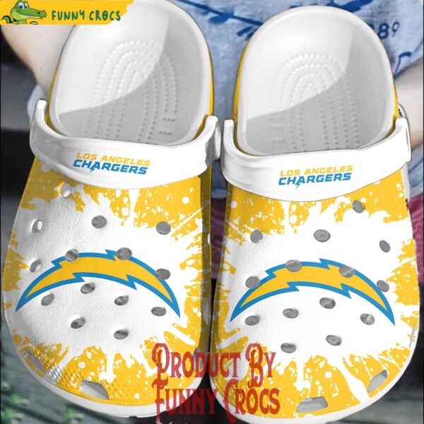 Los Angeles Chargers Yellow Crocs Shoes 1.jpg