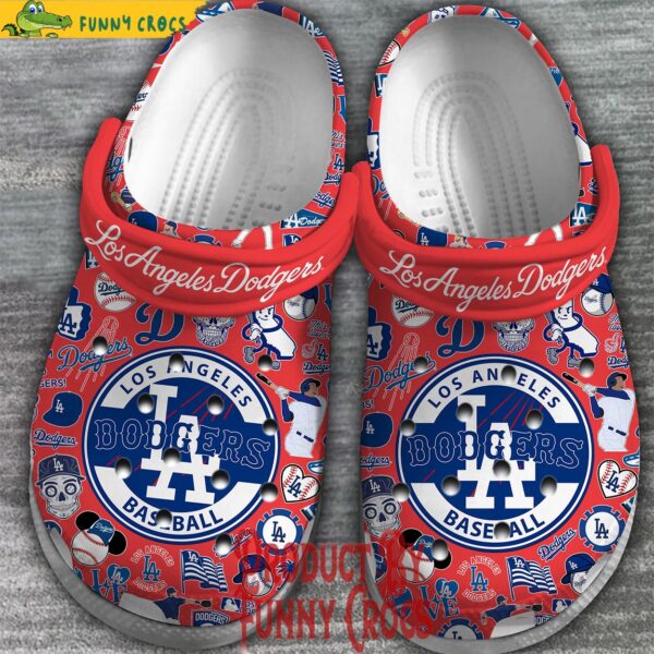 Los Angeles Dodgers Baseball Red Crocs 2.jpg