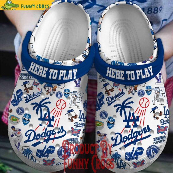 Los Angeles Dodgers Here To Play Crocs Shoes 1.jpg