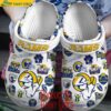 Los Angeles Rams Logo Pattern Crocs Shoes 1.jpg