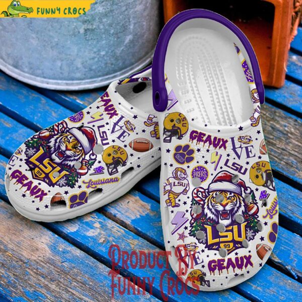 Lsu Geaux Tigers 99 Christmas Crocs Shoes 3.jpg