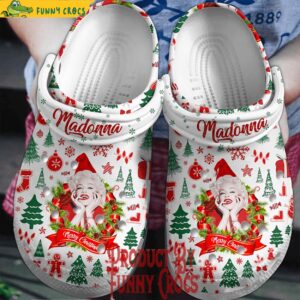 Madonna Merry Christmas Crocs Shoes 1.jpg