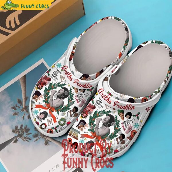 Merry Christmas Aretha Franklin Crocs Shoes 2.jpg