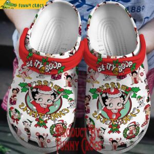 Merry Christmas Betty Boop Crocs Shoes 1.jpg