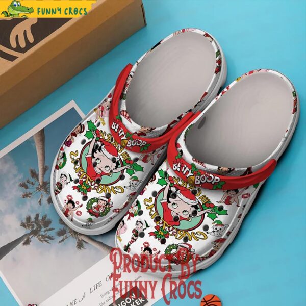 Merry Christmas Betty Boop Crocs Shoes 2.jpg