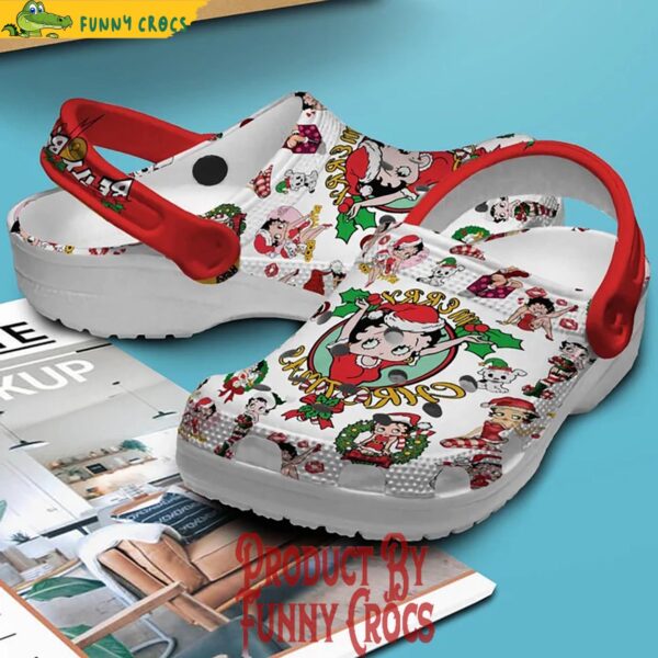 Merry Christmas Betty Boop Crocs Shoes 3.jpg