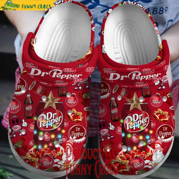 Merry Christmas Dr Pepper Crocs Shoes 1.jpg