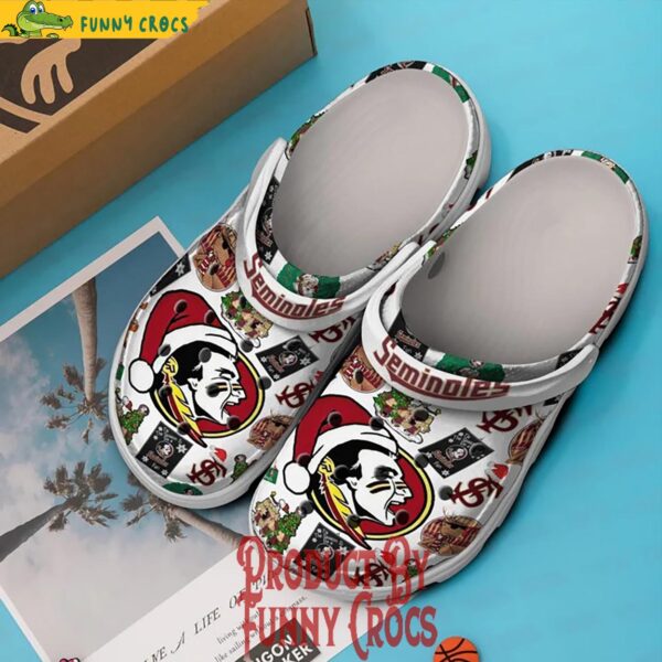 Merry Christmas Florida State Seminoles Crocs Shoes 2.jpg