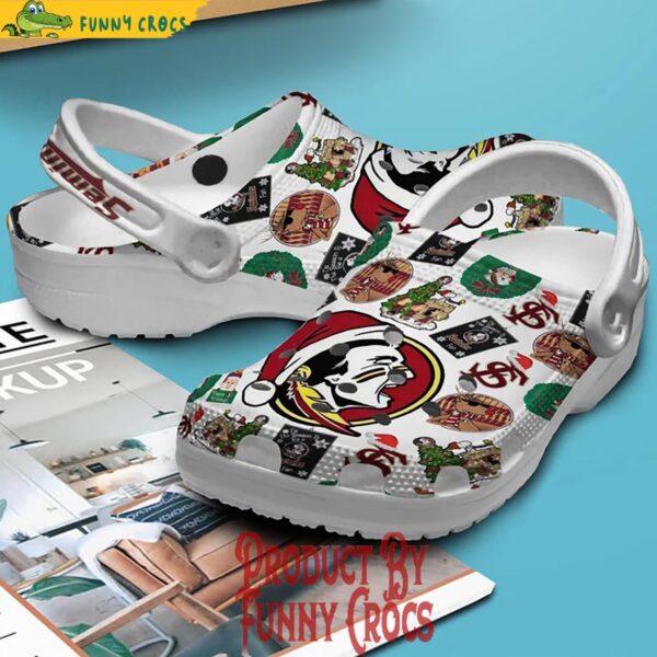 Merry Christmas Florida State Seminoles Crocs Shoes 3.jpg