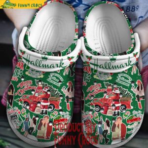 Merry Christmas Hallmark Green Crocs 1.jpg