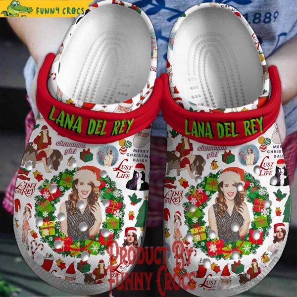 Merry Christmas Lana Del Rey Crocs Shoes 1.jpg