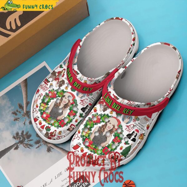 Merry Christmas Lana Del Rey Crocs Shoes 2.jpg