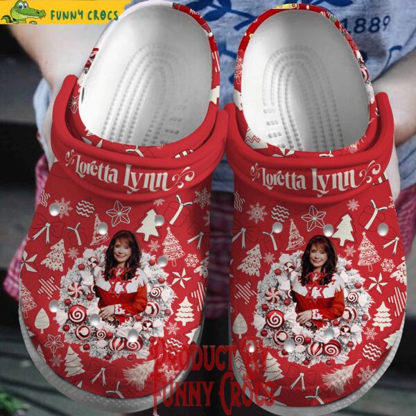 Merry Christmas Loretta Lynn Crocs Shoes 1.jpg