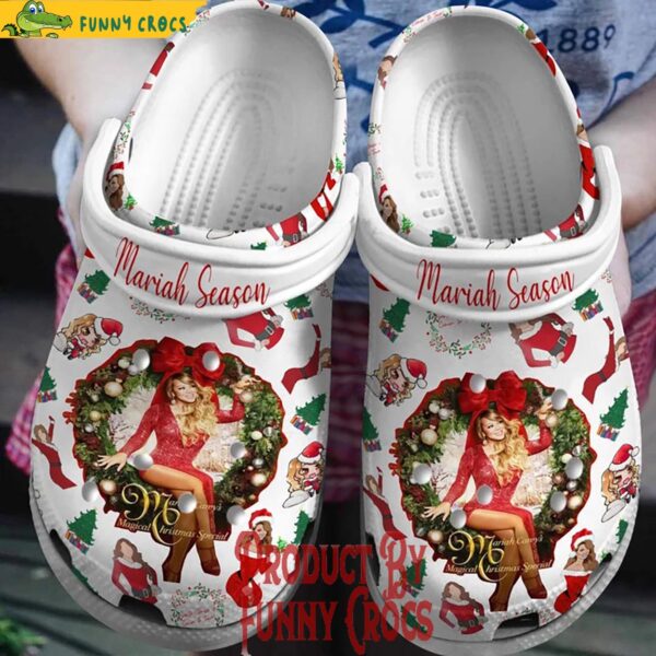 Merry Christmas Mariah Carey Season Crocs Shoes 1.jpg