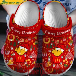 Merry Christmas Mcdonald Crocs Shoes 1.jpg