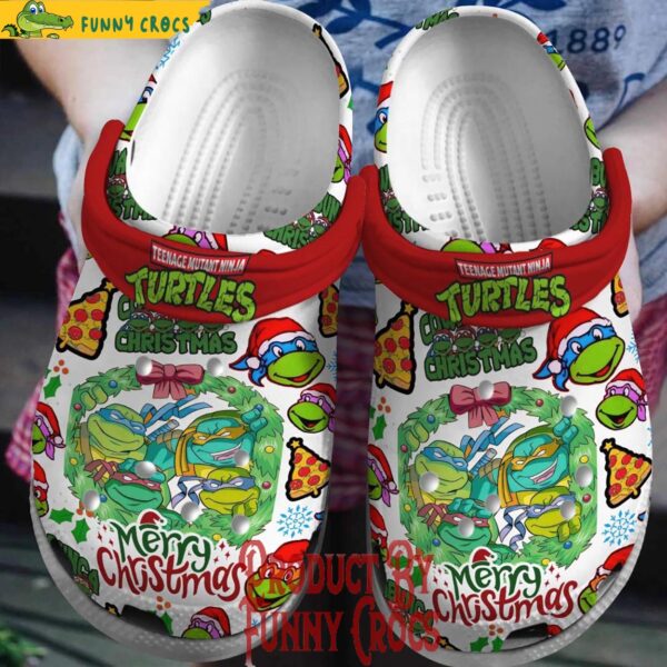 Merry Christmas Ninja Turtles Crocs Shoes 1.jpg