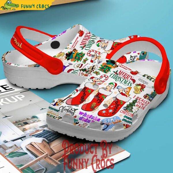 Merry Christmas Phineas And Ferb Crocs 2.jpg