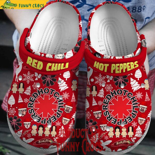 Merry Christmas Red Hot Chili Peppers Crocs Shoes 1.jpg