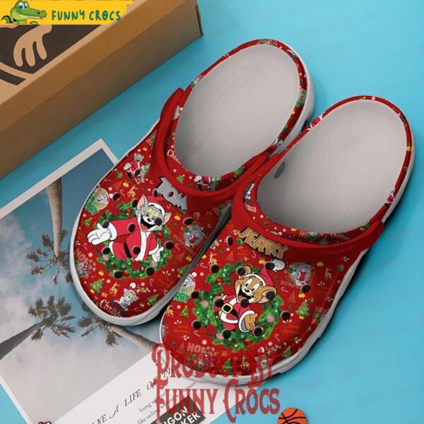 Merry Christmas Tom And Jerry Crocs Shoes 4.jpg