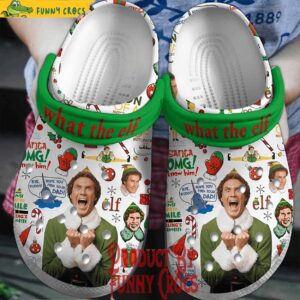 Merry Christmas What The Elf Crocs Shoes 1.jpg