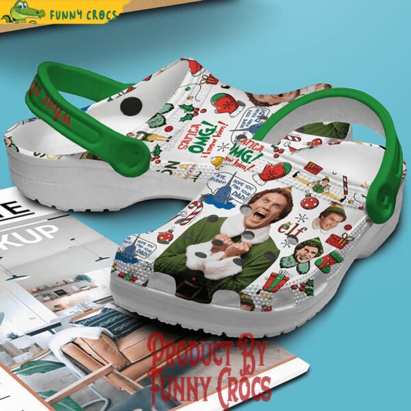 Merry Christmas What The Elf Crocs Shoes 2.jpg