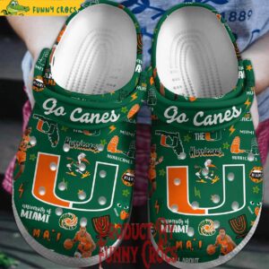 Miami Hurricanes Basketball NCAA Crocs Shoes 1.jpg