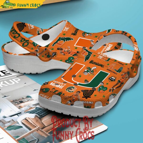 Miami Hurricanes Basketball Orange Crocs Clog 2.jpg