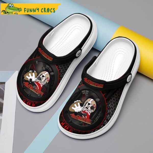 Mickey Mouse San Francisco 49Ers Crocs Sliipers.jpg