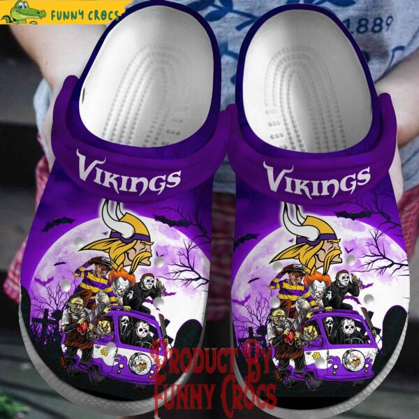 Minnesota Vikings Crocs Halloween Crocs Shoes 1.jpg