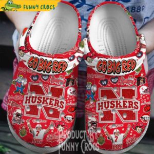 Nebraska Football Go Big Red Crocs Clogs Shoes 1 1.jpg