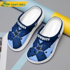 New Blue Dallas Cowboys Crocs Clog Shoes 1.jpg