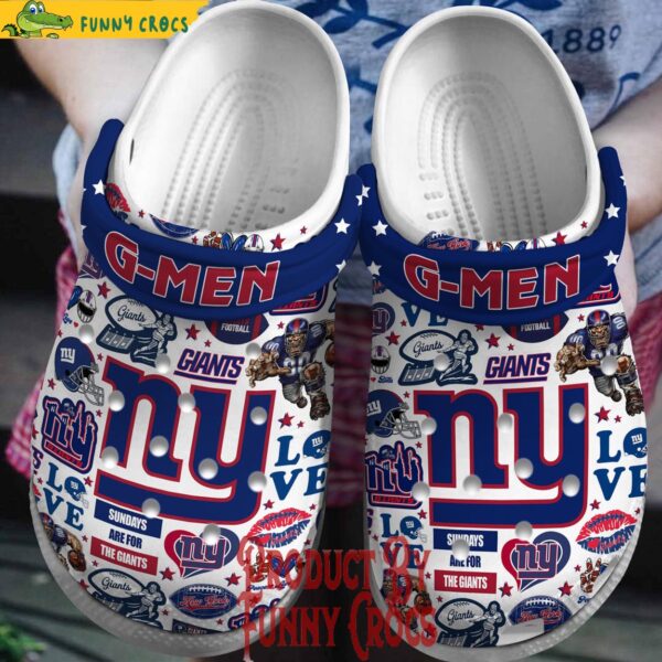 New York Giants G Men Sundays Are For The Giants Crocs Shoes 1.jpg