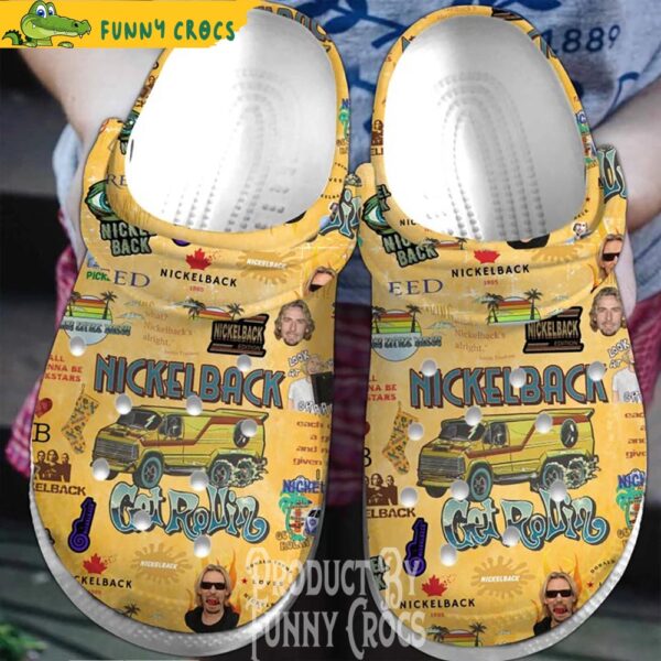 Nickelback Get Rollin Tour Crocs Shoes 1.jpg