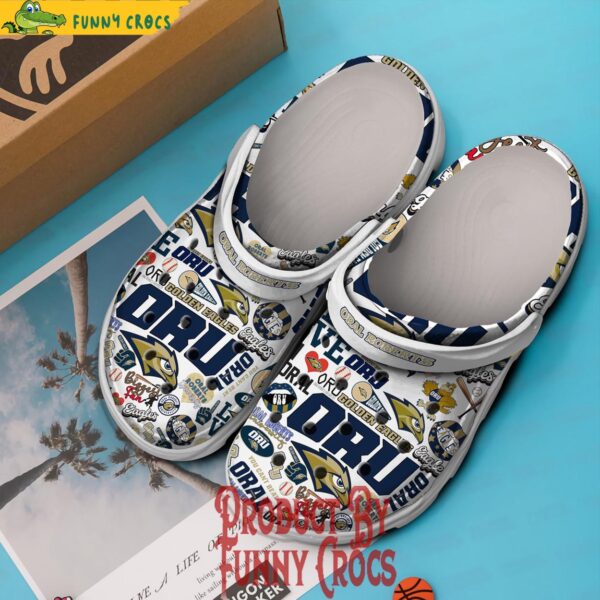 Oral Roberts Golden Eagles Baseball Crocs Shoes 2.jpg