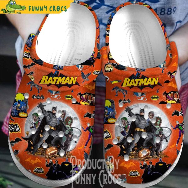 Orange Halloween Moon Batman Crocs Shoes 1.jpg