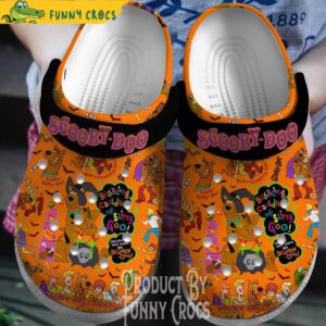 Orange Happy Halloween Scooby Doo Crocs Slippers 1.jpg