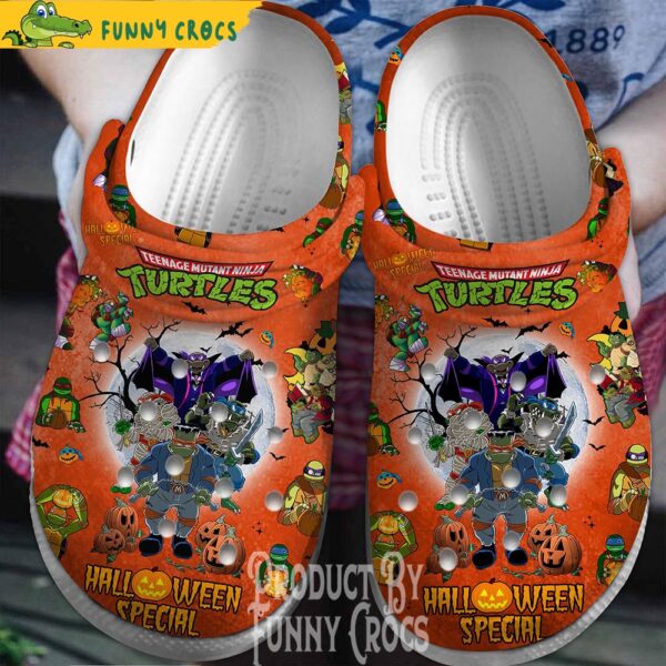 Orange Teenage Mutant Ninja Turtles Halloween Costume Crocs Clogs 1.jpg