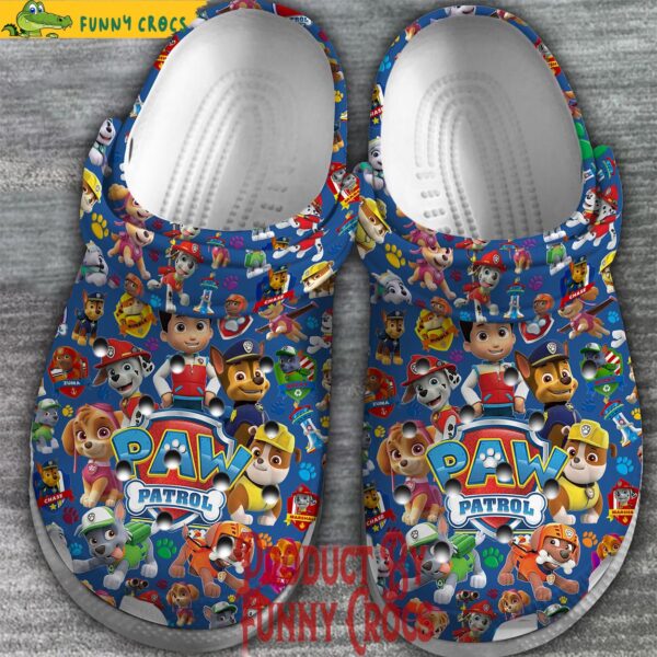 Paw Patrol Pattern Blue Crocs 2.jpg