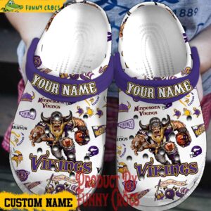 Perosnalized Minnesota Vikings White Crocs For Fans 1.jpg