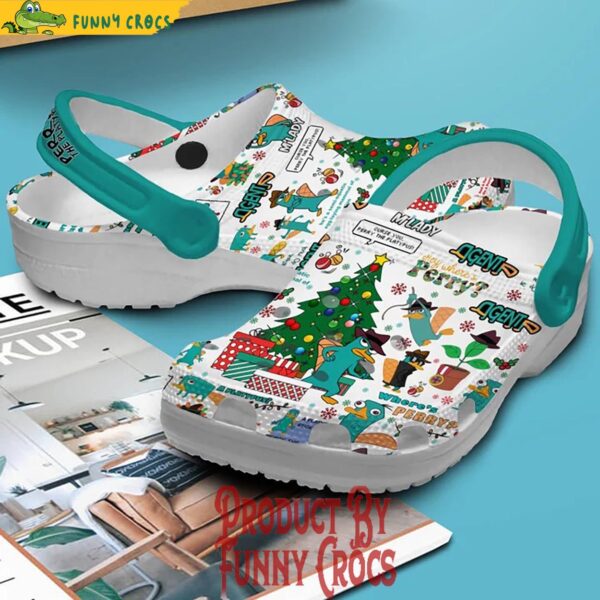 Perry The Platypus Christmas Tree Crocs Shoes 2 1.jpg