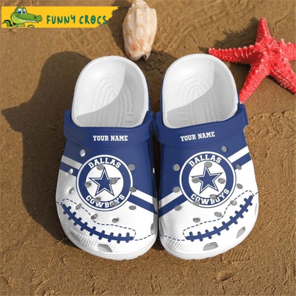 Personalized Blue White Dallas Cowboys Crocs 1.jpg