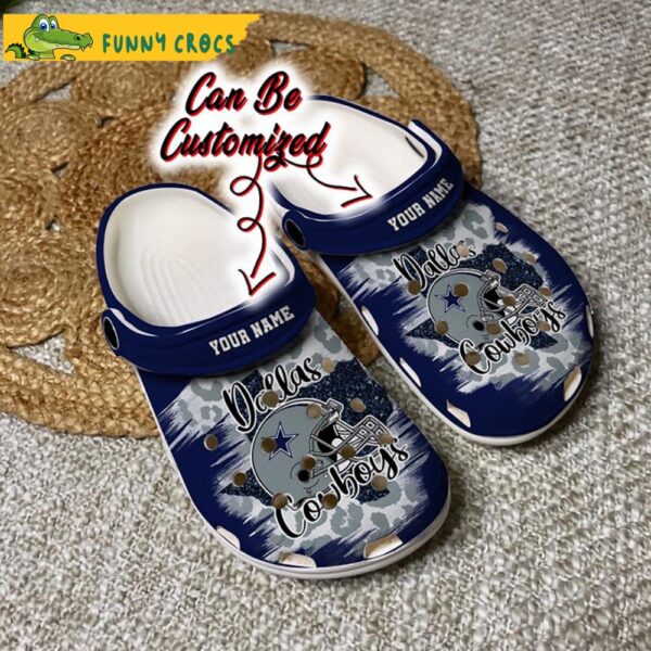 Personalized Dallas Cowboys Helmets Cheetah Leopard Crocs Slippers 1.jpg