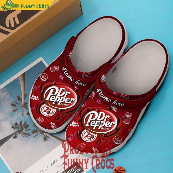 Personalized Dr Pepper Est 1885 Crocs Shoes 2.jpg