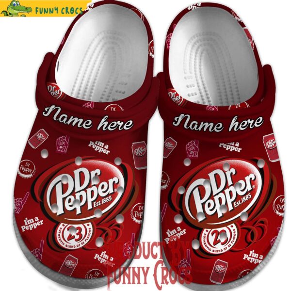 Personalized Dr Pepper Est 1885 Crocs Shoes 3.jpg