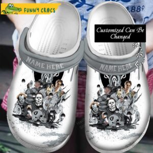 Personalized Football Horror Movie Characters Raiders Crocs.jpg